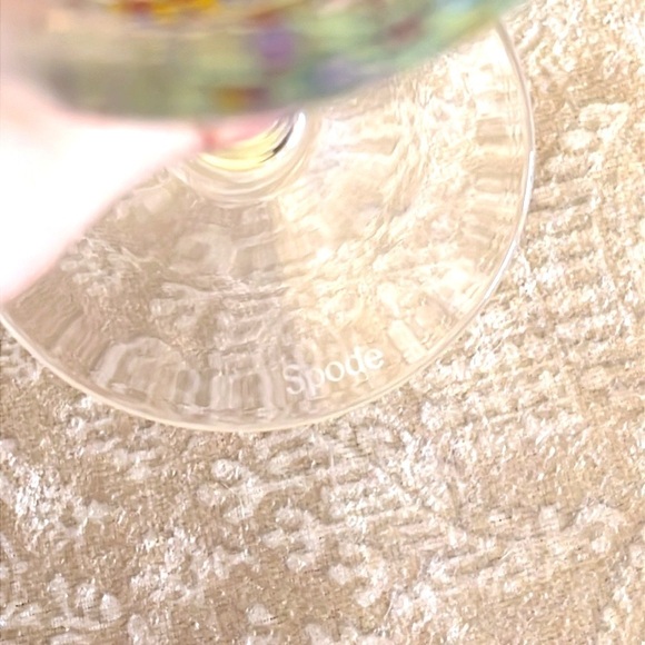 Brand New Spode Set of 4 Wine Glasses Christmas Tree 13 oz Festive Glassware - Picture 7 of 13